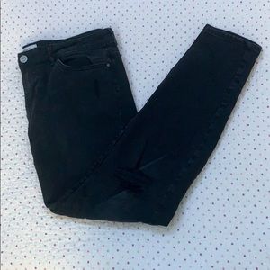 Forever 21 distressed black jeans